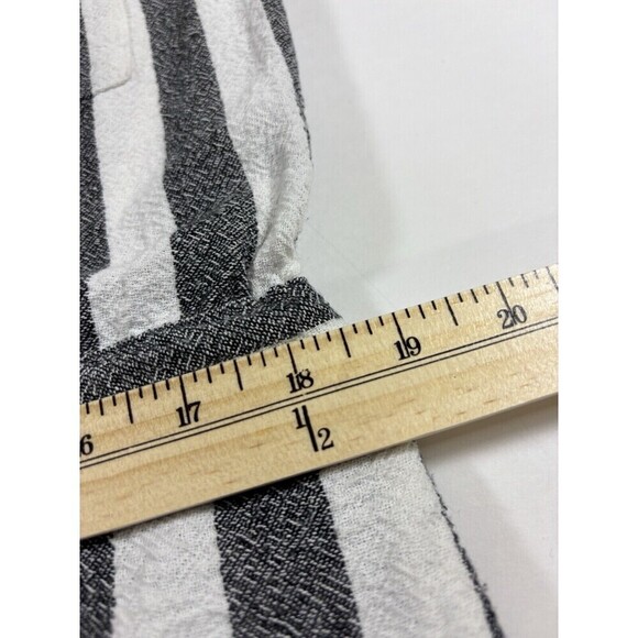 NSF Sue Romper White Blue Stripe Small Sleeveless Drawstring Waist Shorts - Picture 4 of 14